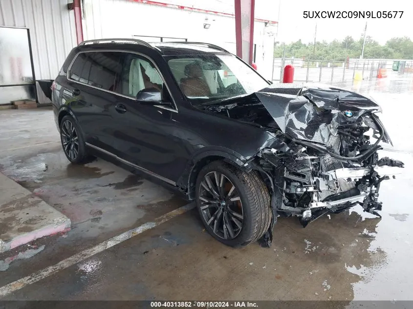 2022 BMW X7 xDrive40I VIN: 5UXCW2C09N9L05677 Lot: 40313852