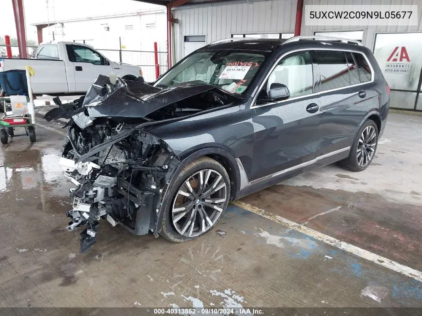 2022 BMW X7 xDrive40I VIN: 5UXCW2C09N9L05677 Lot: 40313852