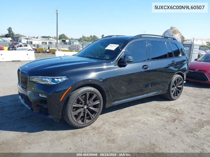 5UXCX6C00N9L60507 2022 BMW X7 M50I