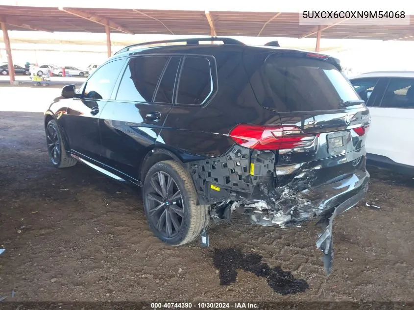 5UXCX6C0XN9M54068 2022 BMW X7 M50I