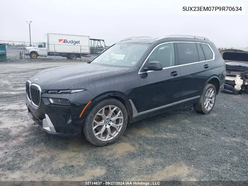 2023 BMW X7 VIN: 5UX23EM07P9R70634 Lot: 12114637