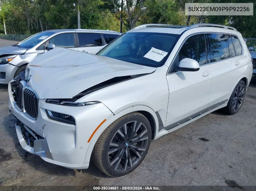 2023 BMW X7 xDrive40I VIN: 5UX23EM09P9P92256 Lot: 39334681