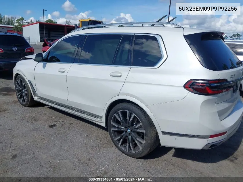 2023 BMW X7 xDrive40I VIN: 5UX23EM09P9P92256 Lot: 39334681