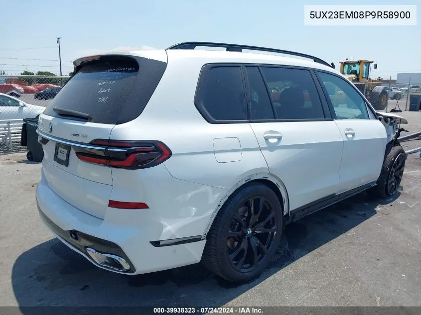 2023 BMW X7 xDrive40I VIN: 5UX23EM08P9R58900 Lot: 39938323