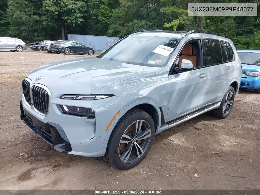 2023 BMW X7 xDrive40I VIN: 5UX23EM09P9P48077 Lot: 40193259