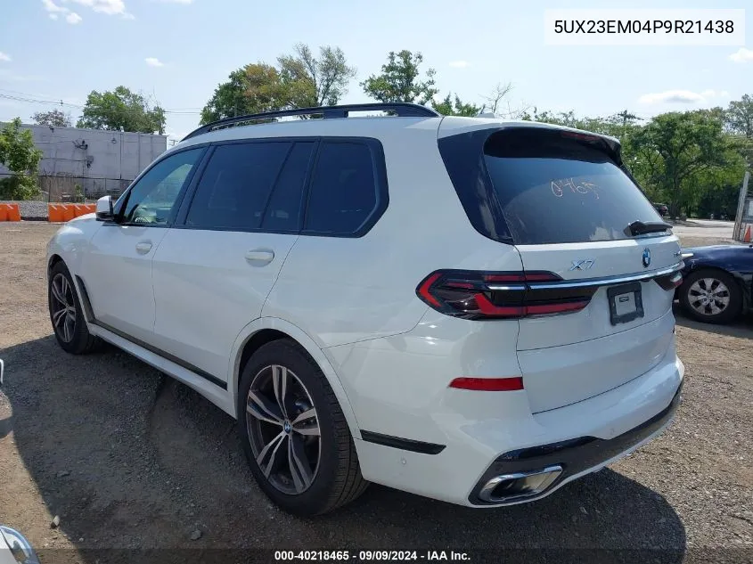 2023 BMW X7 xDrive40I VIN: 5UX23EM04P9R21438 Lot: 40218465