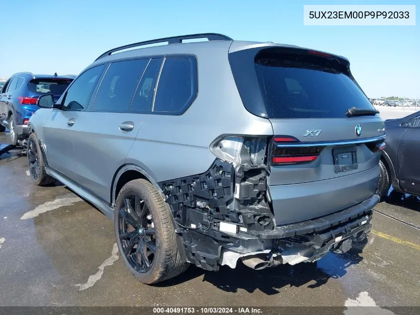 5UX23EM00P9P92033 2023 BMW X7 xDrive40I