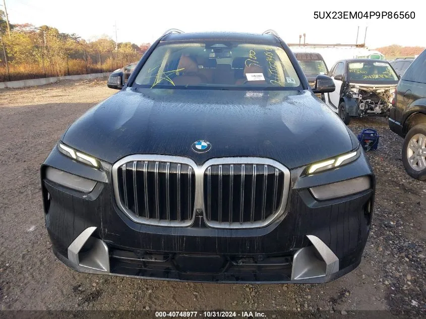 2023 BMW X7 xDrive40I VIN: 5UX23EM04P9P86560 Lot: 40748977