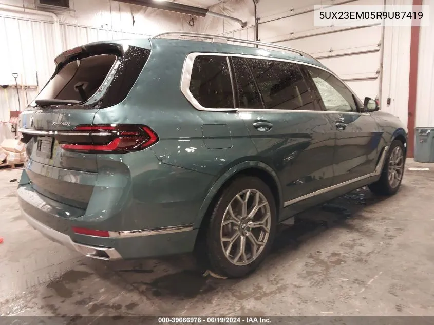 5UX23EM05R9U87419 2024 BMW X7 xDrive40I