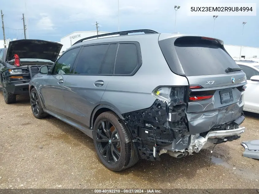 2024 BMW X7 xDrive40I VIN: 5UX23EM02R9U84994 Lot: 40192210