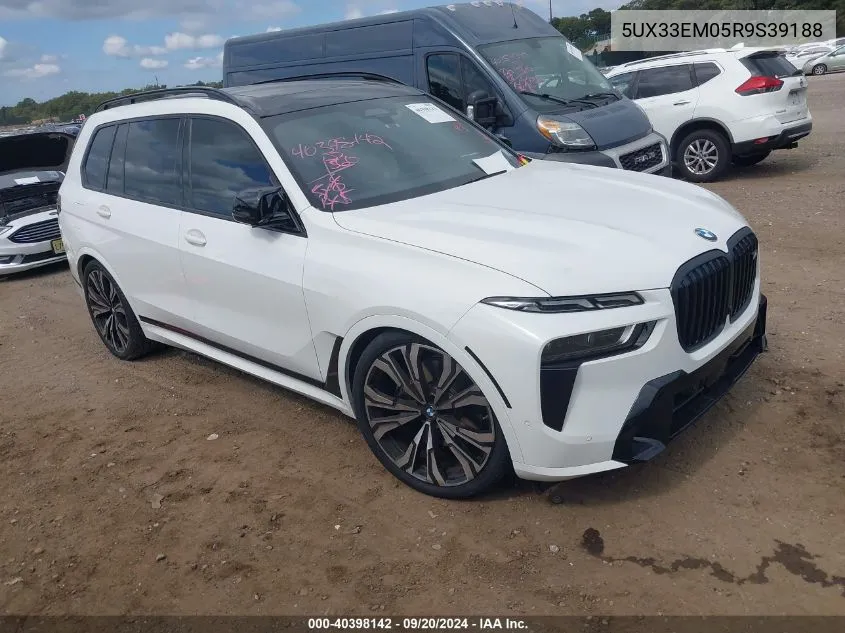 2024 BMW X7 M60I VIN: 5UX33EM05R9S39188 Lot: 40398142