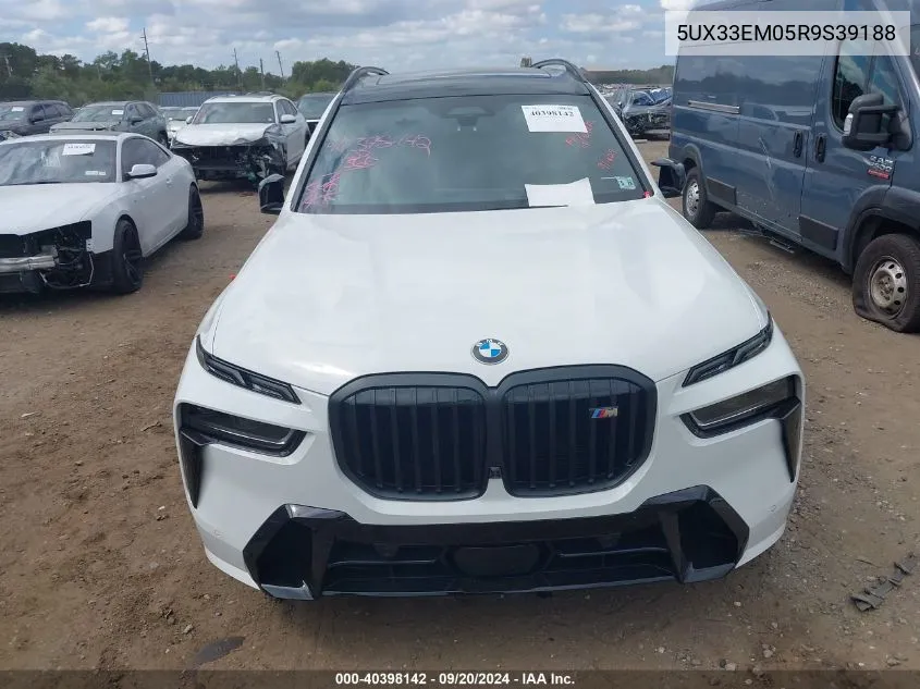 2024 BMW X7 M60I VIN: 5UX33EM05R9S39188 Lot: 40398142