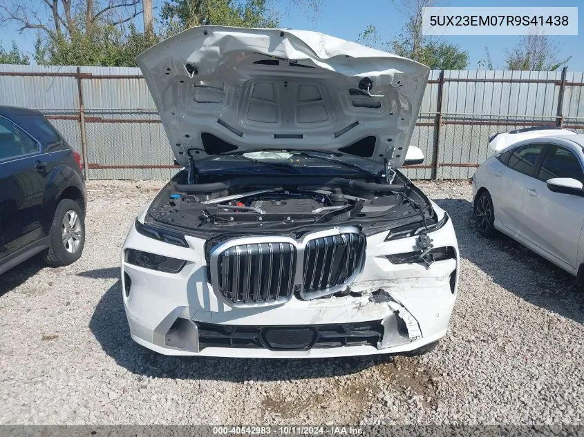 2024 BMW X7 xDrive40I VIN: 5UX23EM07R9S41438 Lot: 40542983