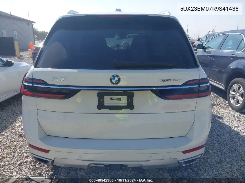 2024 BMW X7 xDrive40I VIN: 5UX23EM07R9S41438 Lot: 40542983