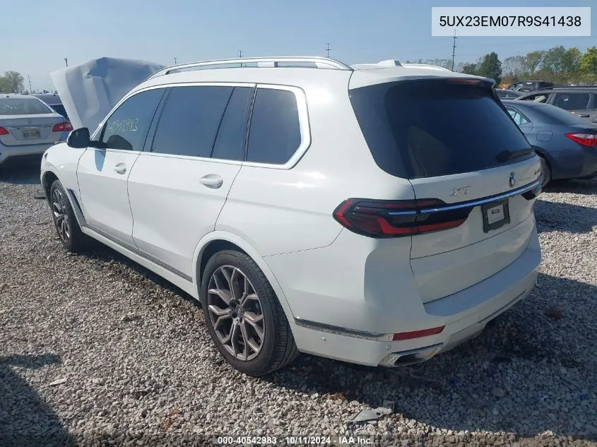 2024 BMW X7 xDrive40I VIN: 5UX23EM07R9S41438 Lot: 40542983