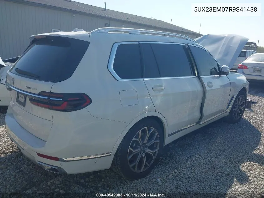 2024 BMW X7 xDrive40I VIN: 5UX23EM07R9S41438 Lot: 40542983