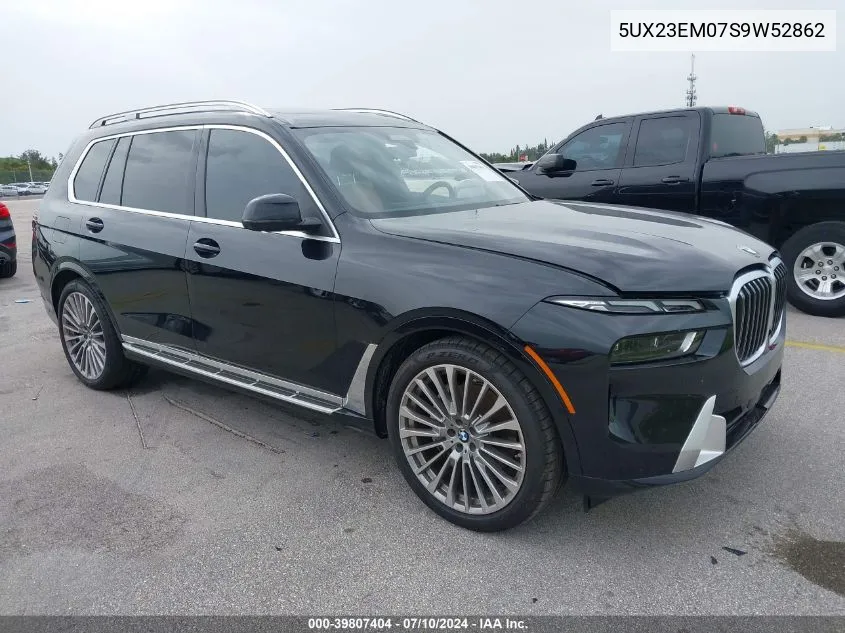 2025 BMW X7 xDrive40I VIN: 5UX23EM07S9W52862 Lot: 39807404