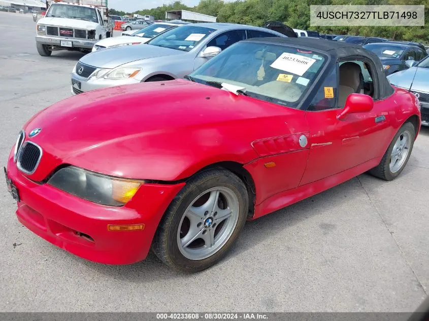 1996 BMW Z3 1.9 VIN: 4USCH7327TLB71498 Lot: 40233608