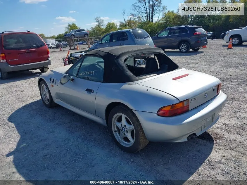 1996 BMW Z3 1.9 VIN: 4USCH7328TLB69260 Lot: 40640087