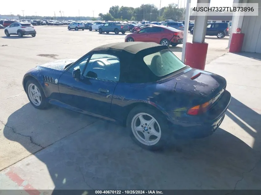 1996 BMW Z3 1.9 VIN: 4USCH7327TLB73896 Lot: 40670122