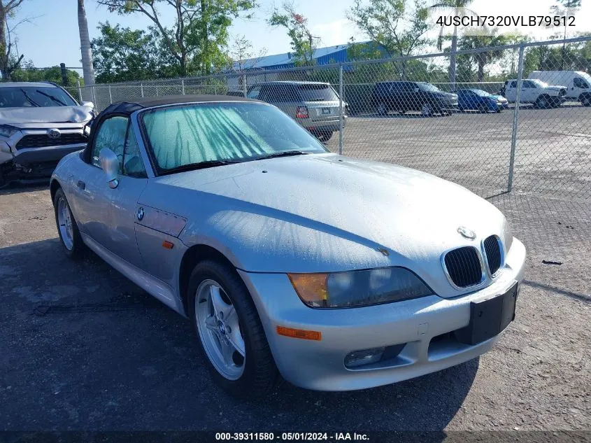 4USCH7320VLB79512 1997 BMW Z3 1.9L Roadster