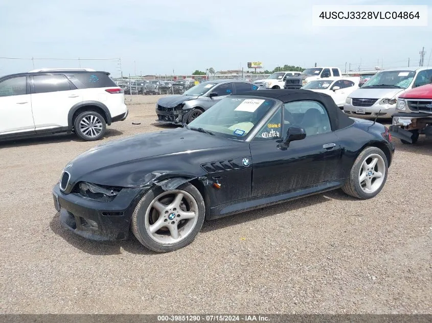 1997 BMW Z3 2.8L Roadster VIN: 4USCJ3328VLC04864 Lot: 39851290