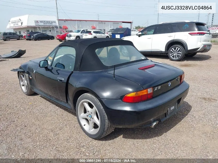 1997 BMW Z3 2.8L Roadster VIN: 4USCJ3328VLC04864 Lot: 39851290