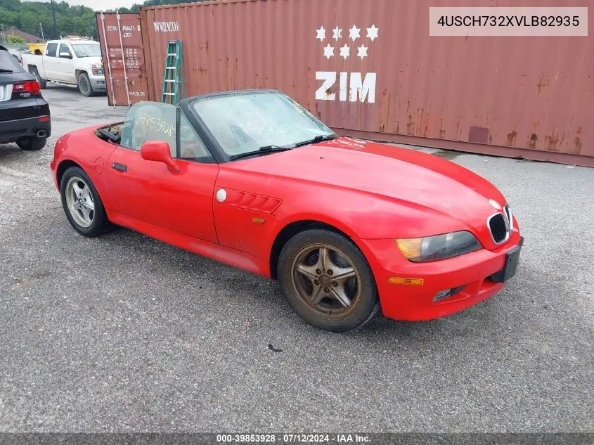 1997 BMW Z3 1.9L Roadster VIN: 4USCH732XVLB82935 Lot: 39853928