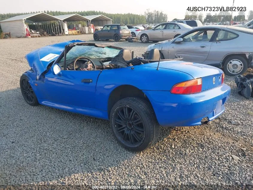 1997 BMW Z3 1.9 VIN: 4USCH7323VLB82923 Lot: 40270282