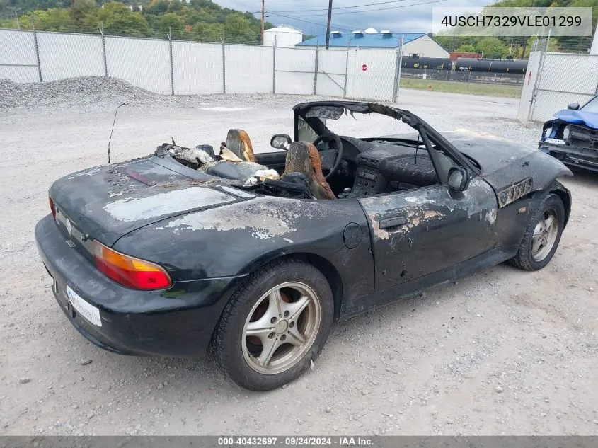 1997 BMW Z3 1.9L Roadster VIN: 4USCH7329VLE01299 Lot: 40432697