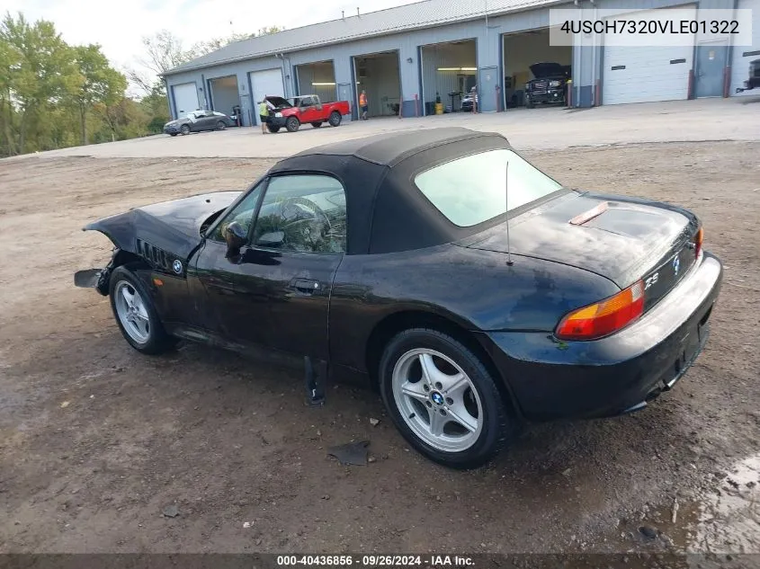 4USCH7320VLE01322 1997 BMW Z3 1.9L Roadster