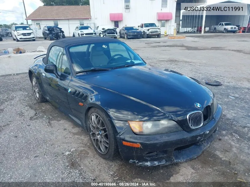 1998 BMW Z3 2.8 VIN: 4USCJ3324WLC11991 Lot: 40198666