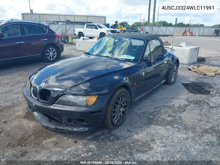 1998 BMW Z3 2.8 VIN: 4USCJ3324WLC11991 Lot: 40198666