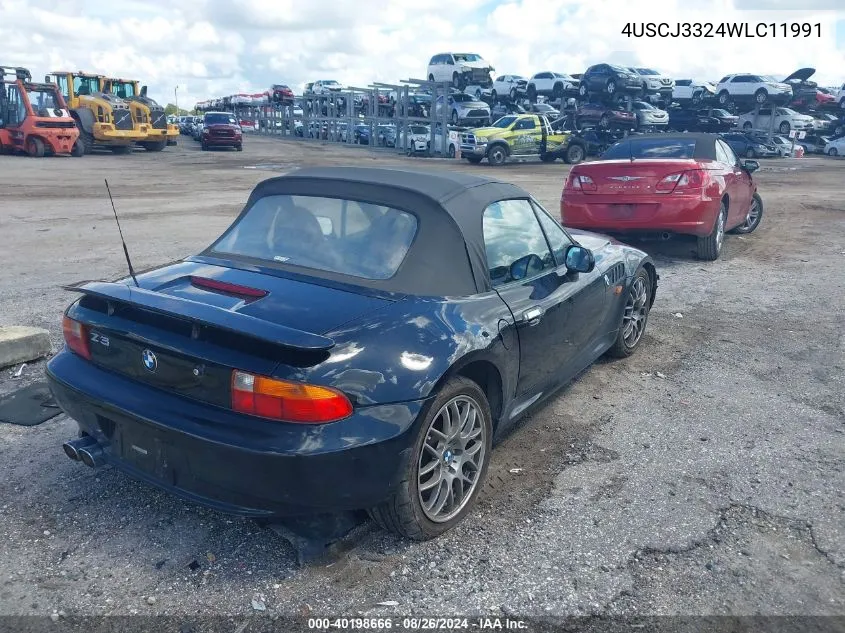 1998 BMW Z3 2.8 VIN: 4USCJ3324WLC11991 Lot: 40198666