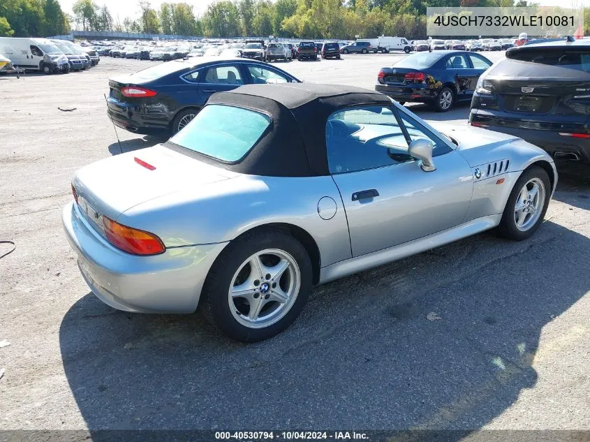 4USCH7332WLE10081 1998 BMW Z3 1.9