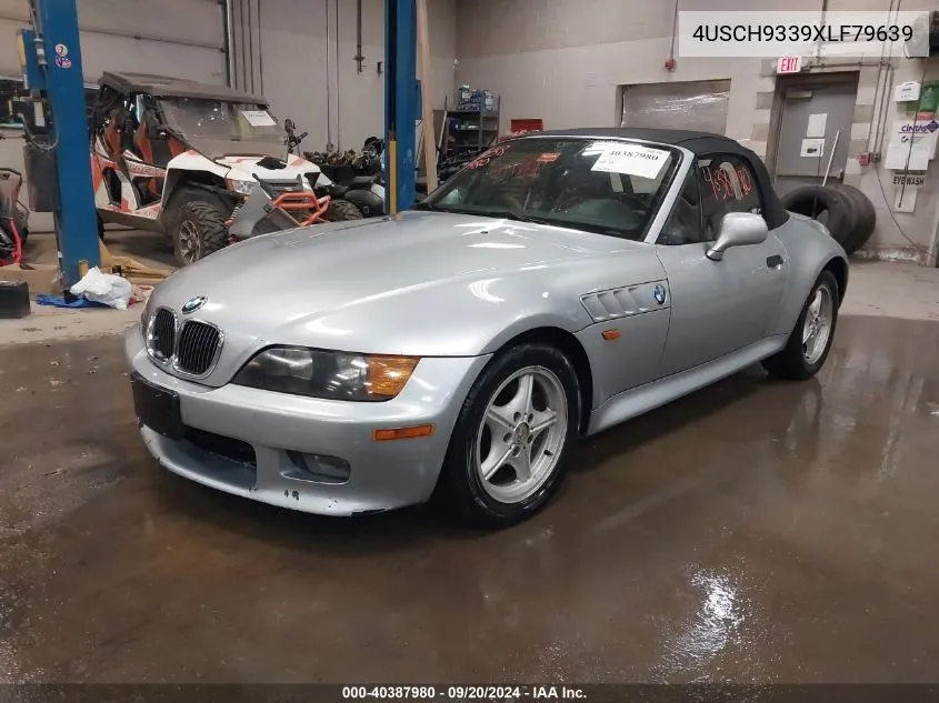 1999 BMW Z3 2.3 VIN: 4USCH9339XLF79639 Lot: 40387980