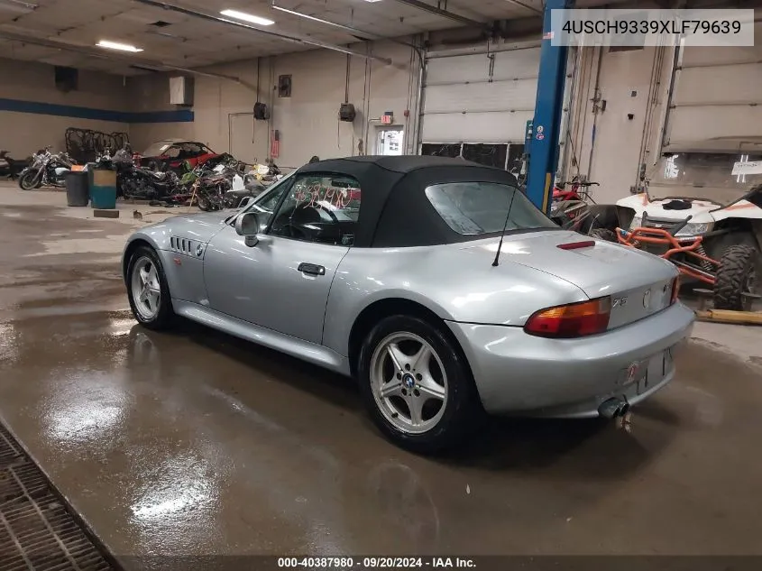 1999 BMW Z3 2.3 VIN: 4USCH9339XLF79639 Lot: 40387980