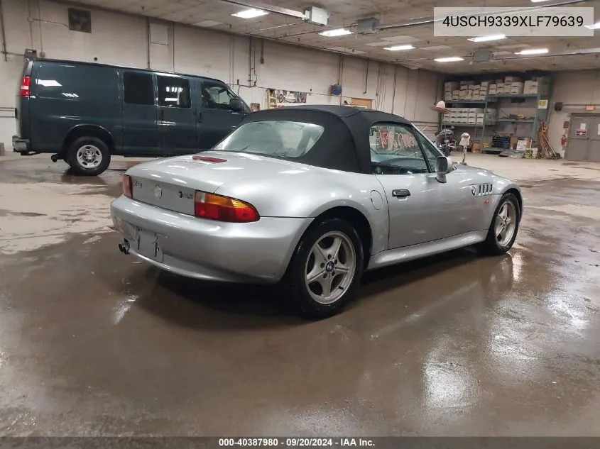 1999 BMW Z3 2.3 VIN: 4USCH9339XLF79639 Lot: 40387980