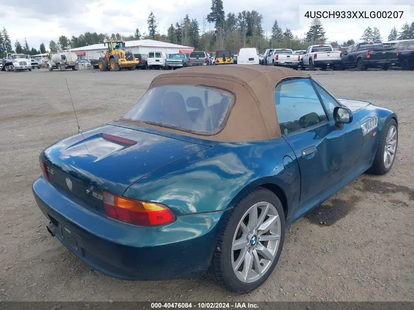 1999 BMW Z3 2.3 VIN: 4USCH933XXLG00207 Lot: 40476084