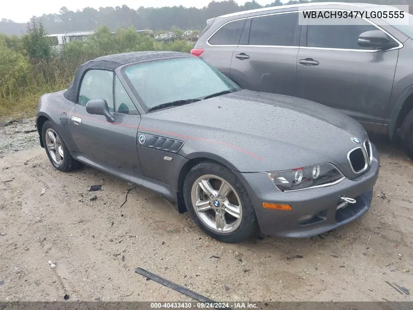 WBACH9347YLG05555 2000 BMW Z3 2.3