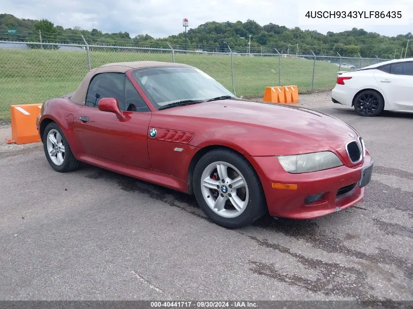 4USCH9343YLF86435 2000 BMW Z3 2.3