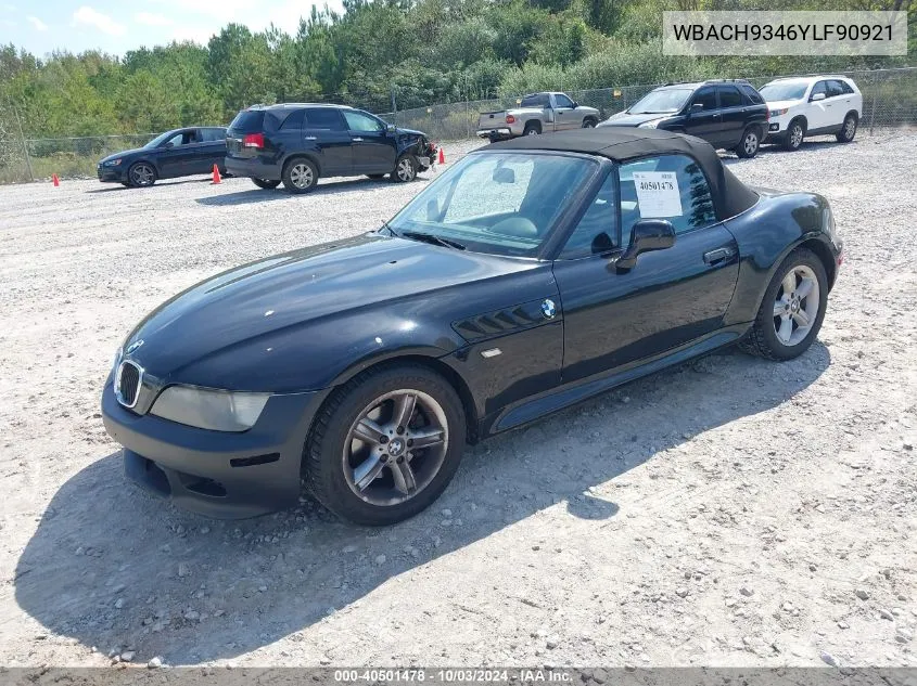 2000 BMW Z3 2.3 VIN: WBACH9346YLF90921 Lot: 40501478