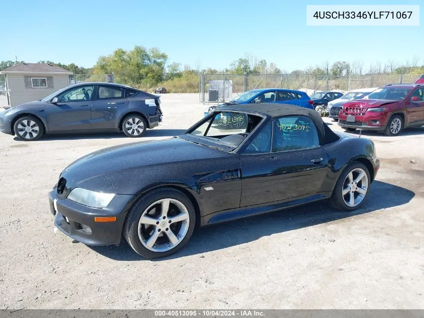 2000 BMW Z3 2.8L VIN: 4USCH3346YLF71067 Lot: 40513095