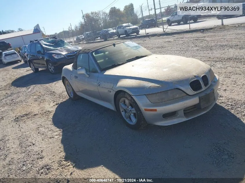 WBACH934XYLF90369 2000 BMW Z3 2.3