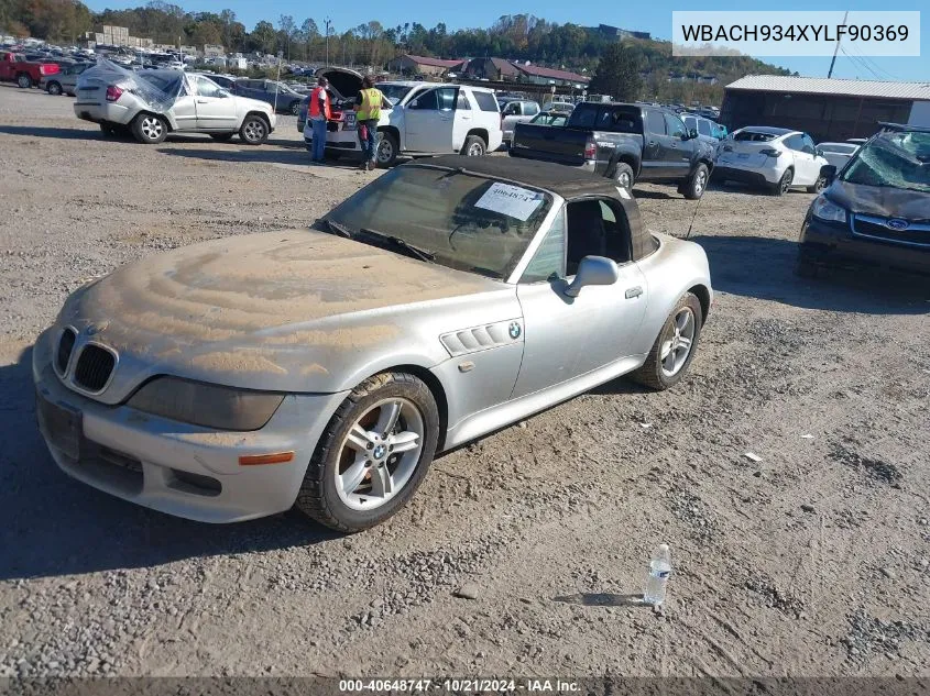 WBACH934XYLF90369 2000 BMW Z3 2.3