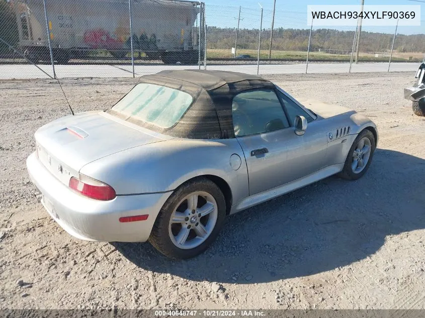 WBACH934XYLF90369 2000 BMW Z3 2.3