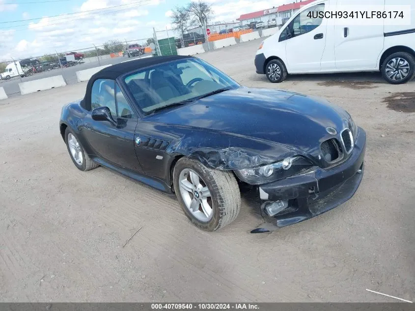 4USCH9341YLF86174 2000 BMW Z3 2.3