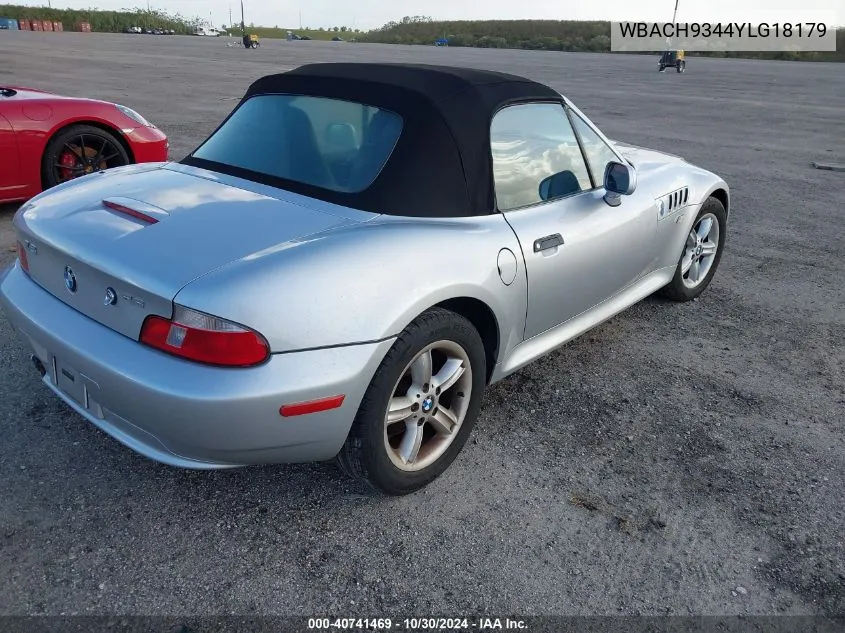 WBACH9344YLG18179 2000 BMW Z3 2.3