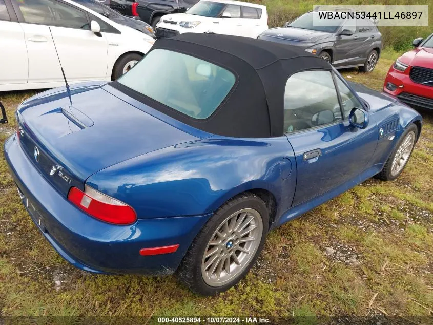 2001 BMW Z3 3.0 VIN: WBACN53441LL46897 Lot: 40525894