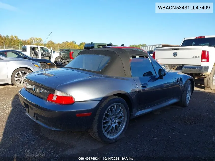 WBACN53431LL47409 2001 BMW Z3 3.0I